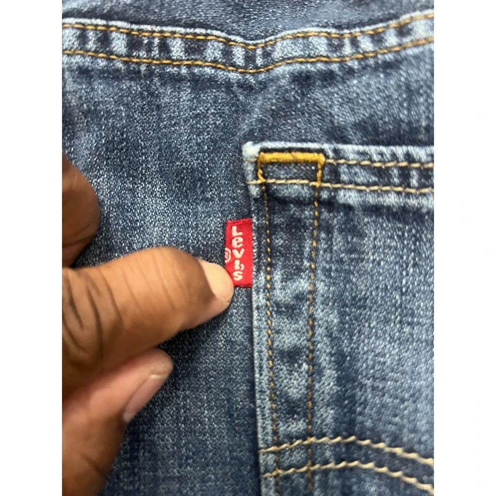 Levi's‎ 569 Baggy Jeans Mens 38x32 Blue Denim Straight Leg Whiskering Streetwear